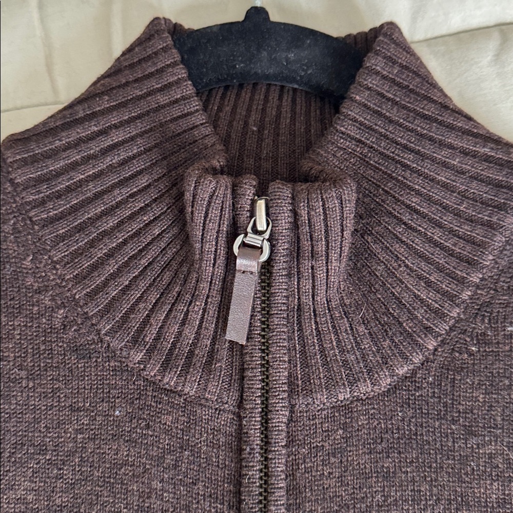 ✨ J. CREW Men’s Zip Up Sweater, Ribbed Mock Neck ✨